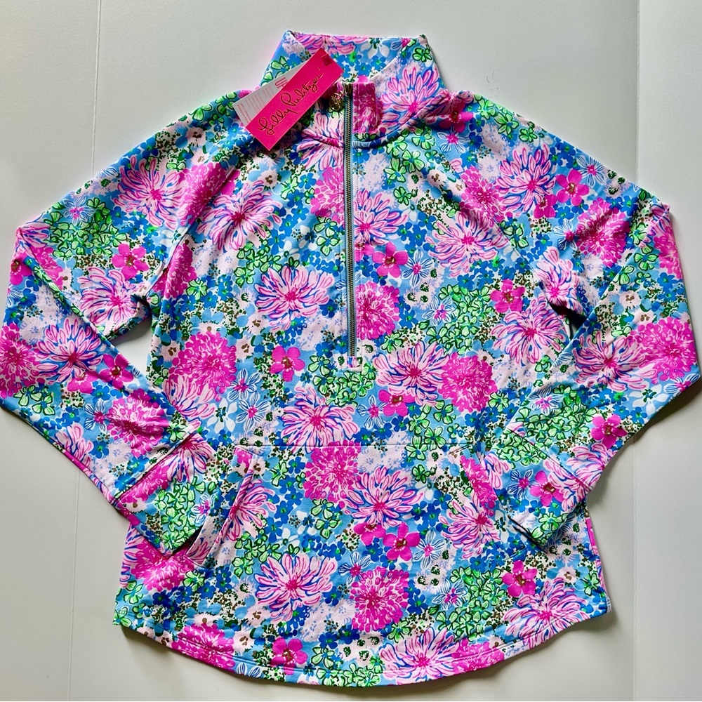 NWT LILLY PULITZER SKIPPER POPOVER UPF 50+ LIL SOIRÉE ALL DAY